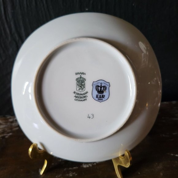 Vintage Schumann Arzberg Germany Porcelain Tabby Cat Trinket Dish - Picture 2 of 3